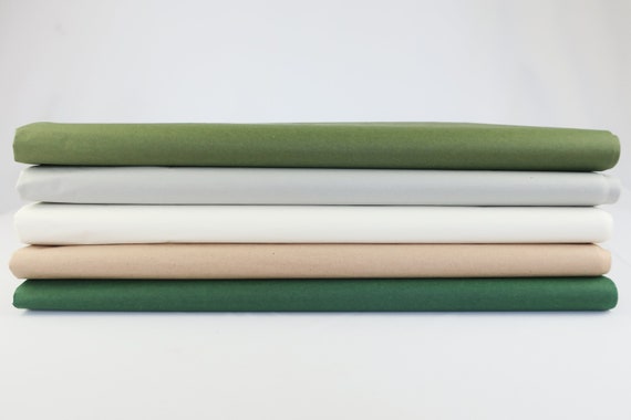 Greenery Tissue Paper Sheets | Olive + Hunter Green Gift Wrap | Ivory + Neutral Tissue Paper | Woodland Gift Wrapping | Packaging Paper