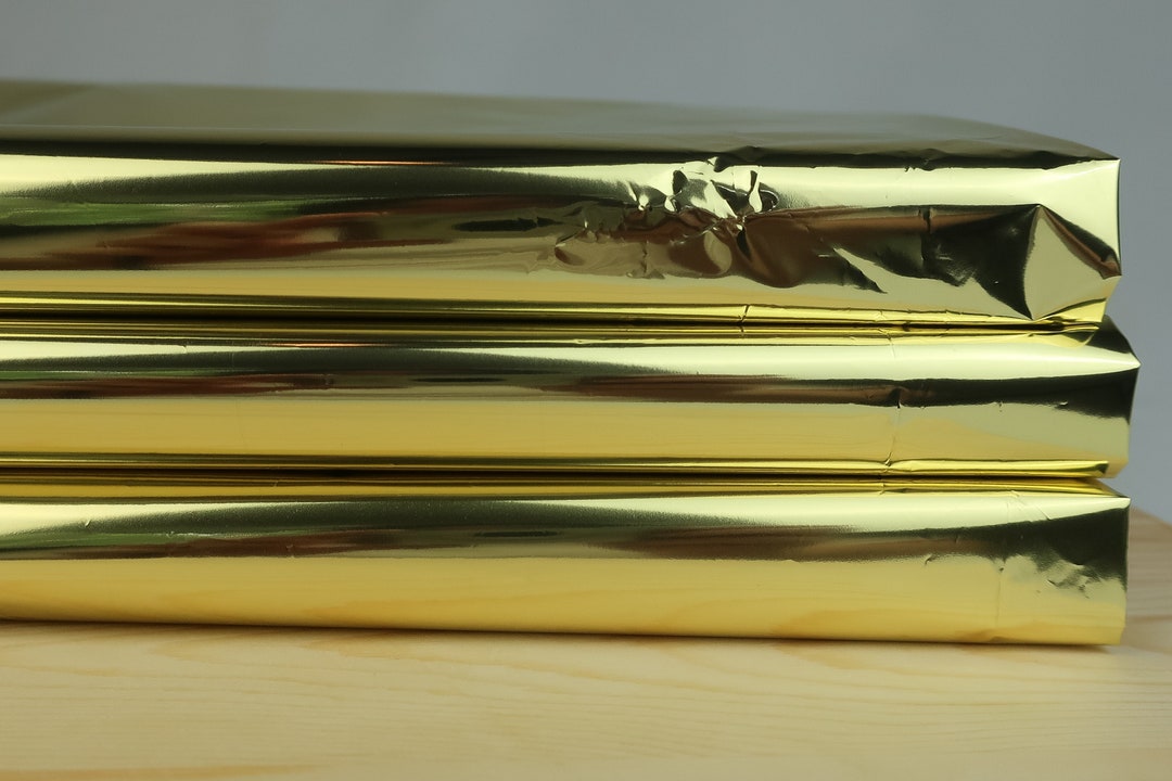 Gold Mylar Sheets LARGE 18x30 Sheets Gift Box Wrapping Mylar Sheets