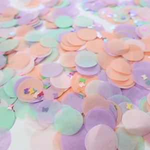 Butterfly Tissue Paper Confetti – 1st Birthday – Baby Shower – Bachelorette Decor – Table Scatter – Enchanted Garden – Fairy First – Pastel