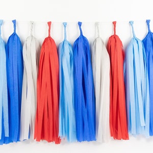 Airplane Tassel Garland Pre-made or DIY Kit - Time Flies - Choo Choo Train - Race Car - Birthday Party - First Birthday - Baby Shower Banner
