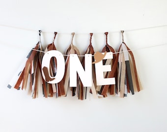 Cowboy Rodeo High Chair Banner + Mini Tassels - Wild West - First Rodeo - Western Party - First Birthday - West was One - Photo BackDrop