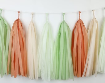 Retro Daisy Tassel Garland | Party Decoration | DIY Kit or Pre-Made | Tissue Paper