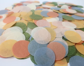 Wildflower Tissue Paper Confetti | 1 Inch Circles | Handmade