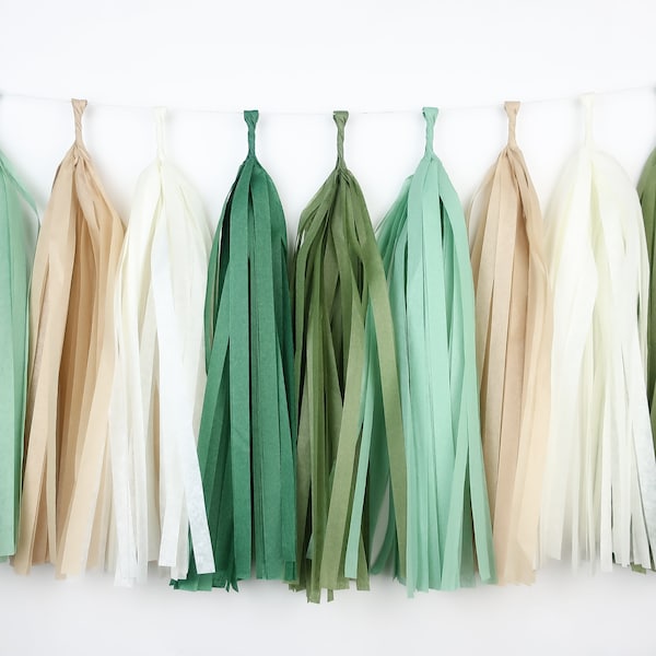 Woodland Tassel Garland | Woodland Birthday | Boho Baby Shower Decor | Baby in Bloom | Greenery Bridal Shower | DIY or Pre-Made