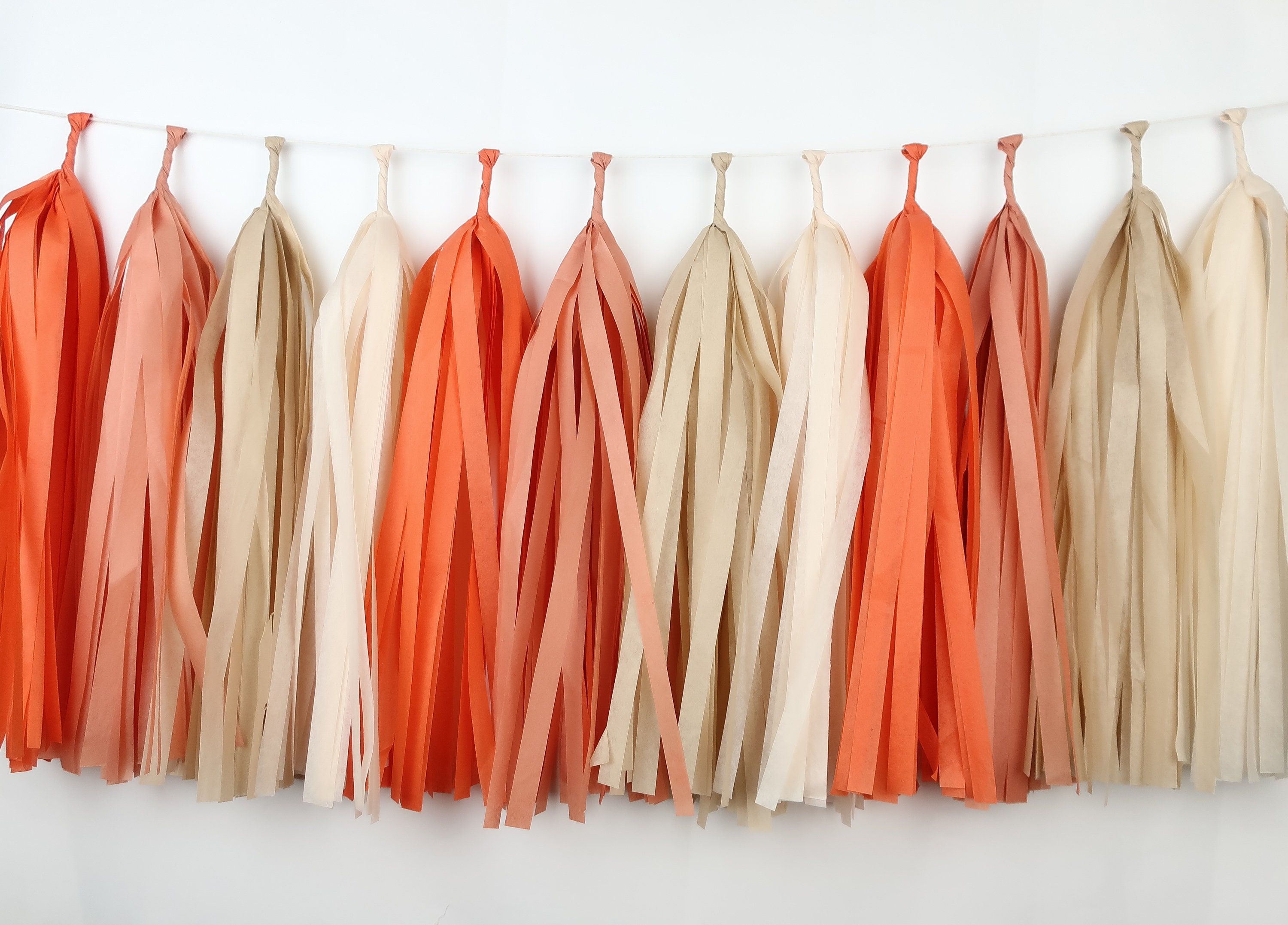 Little Pumpkin Tassel Garland Pre-made or DIY Kit - Boho Sun