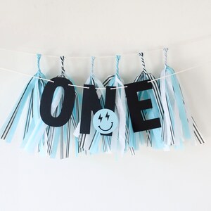 Cool Dude High Chair Banner + Mini Tassels - Two Rad - Happy Dude Party - Birthday - Garland - Sign - Photo BackDrop