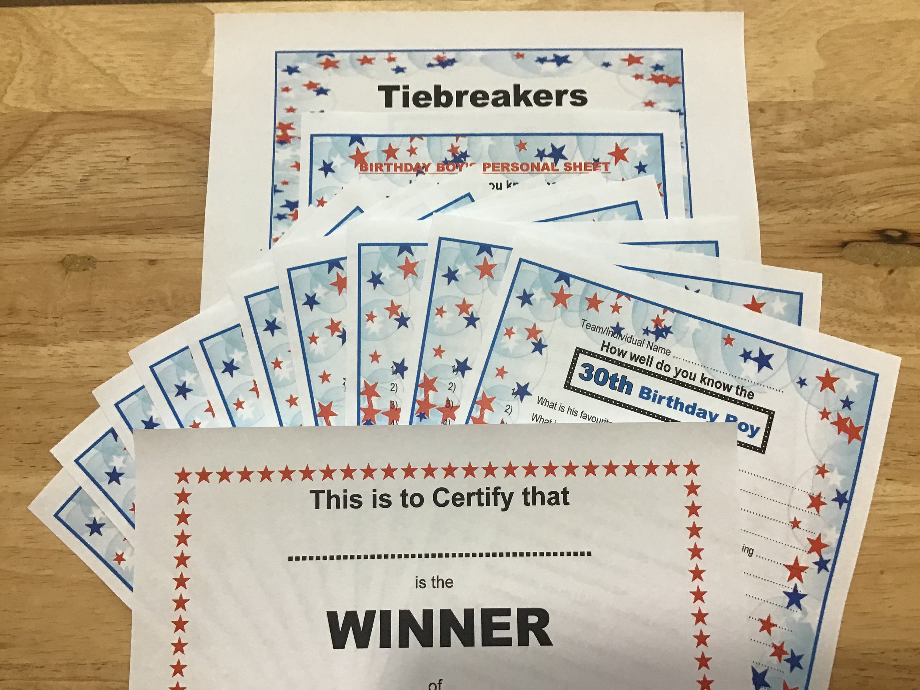 30. BIRTHDAY BOY Spaß Quiz Spiel Wie gut kennen Sie ihn 20 | Etsy