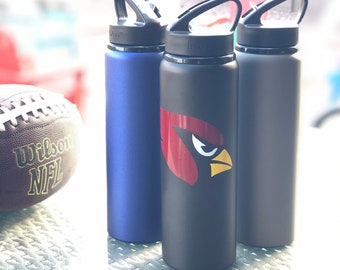 Personalized Aluminum Water Bottle 28 oz-FREE SHIPPING-sports bottle-with straw-gifts-sports-teams-Coaches-back to school-student-Ships FAST