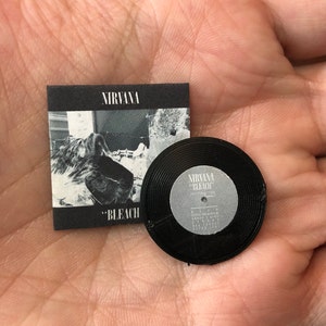 Nirvana - Bleach 1:12 scale miniature vinyl record album