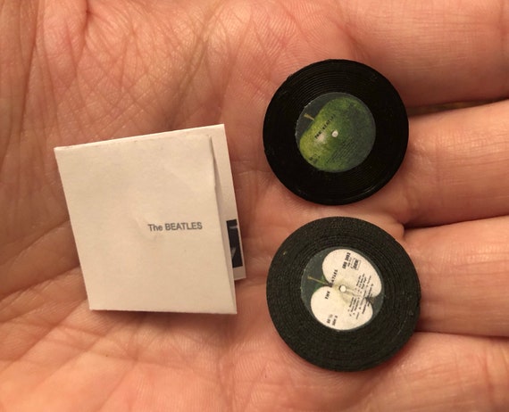 Beatles White Album 1 12 Scale Miniature Vinyl Record Album Etsy