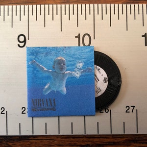 Nirvana Nevermind 1:12 scale miniature vinyl record album image 3