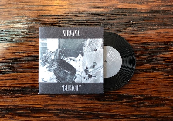 Nirvana Bleach 1:12 Scale Miniature Vinyl Record Album -  Canada