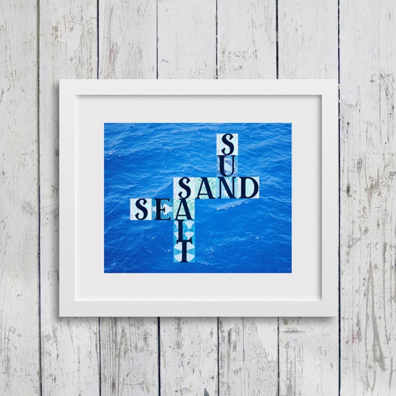 Sun & Sand: Fine Art Giclee Print of Original Mixed Media Artwork