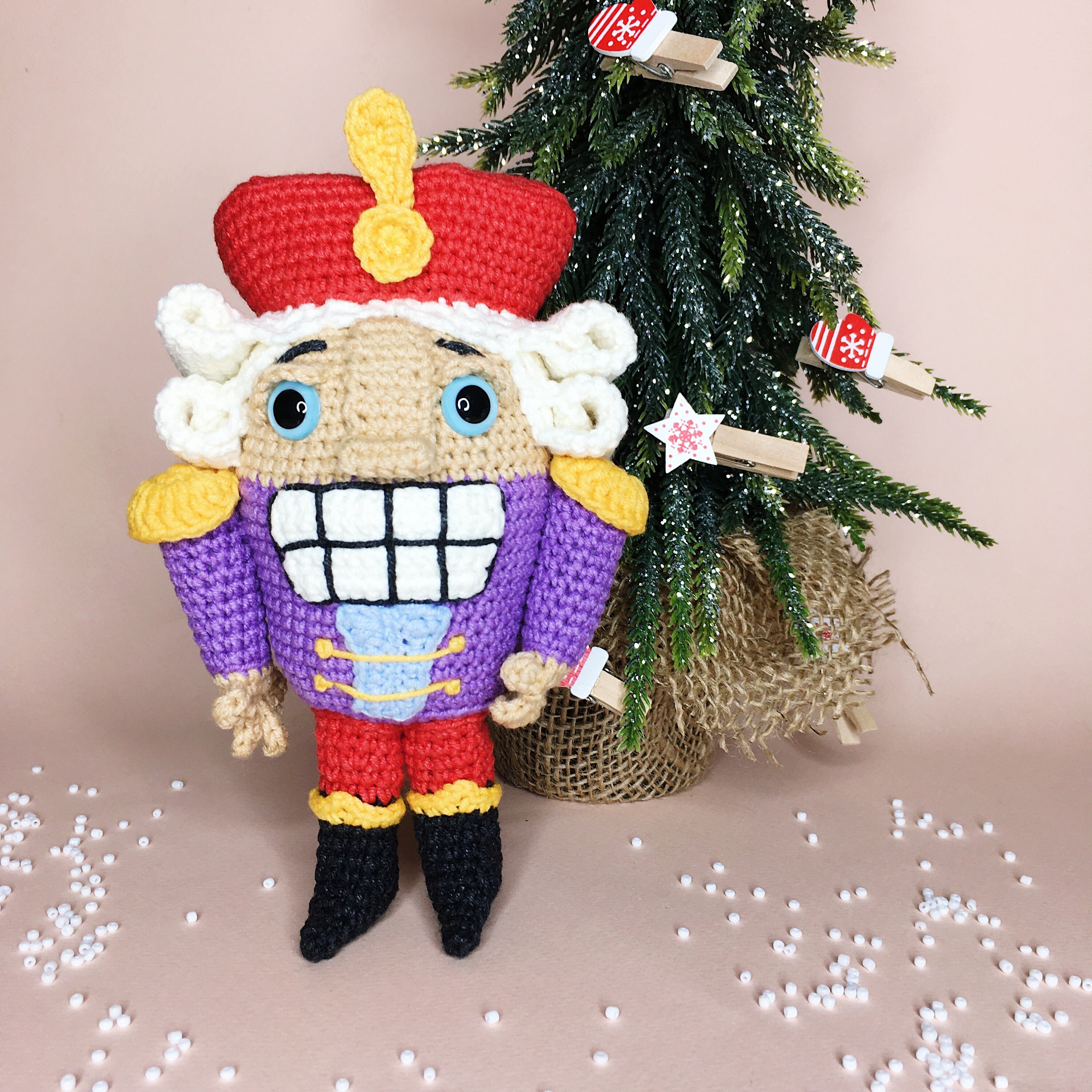 Nutcracker crochet Toy nutcracker prince christmas tales Etsy