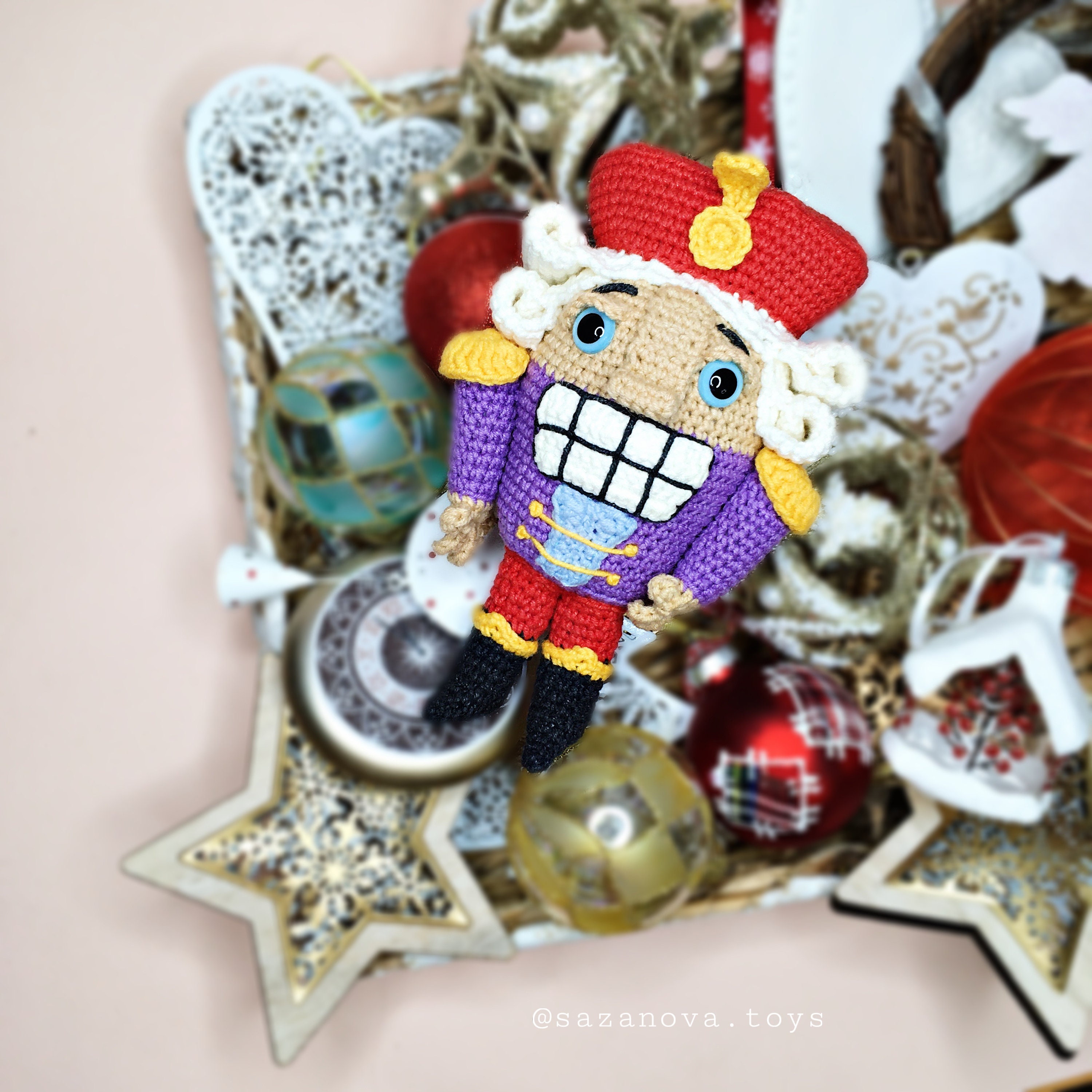 Nutcracker crochet Toy nutcracker prince christmas tales Etsy