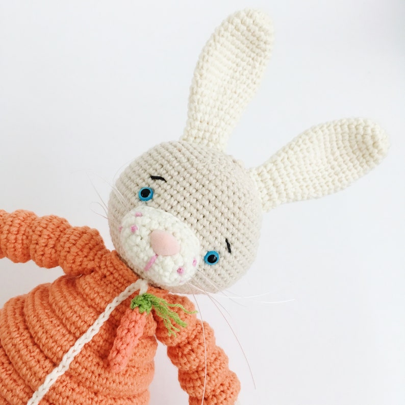 Easter Bunny Amigurumi Pattern PDF Beginner Amigurumi Rabbit | Etsy