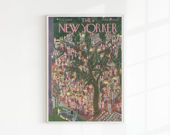 Vintage "The New Yorker" Magazine Cover Print, August 7, 1943 | US Letter Size