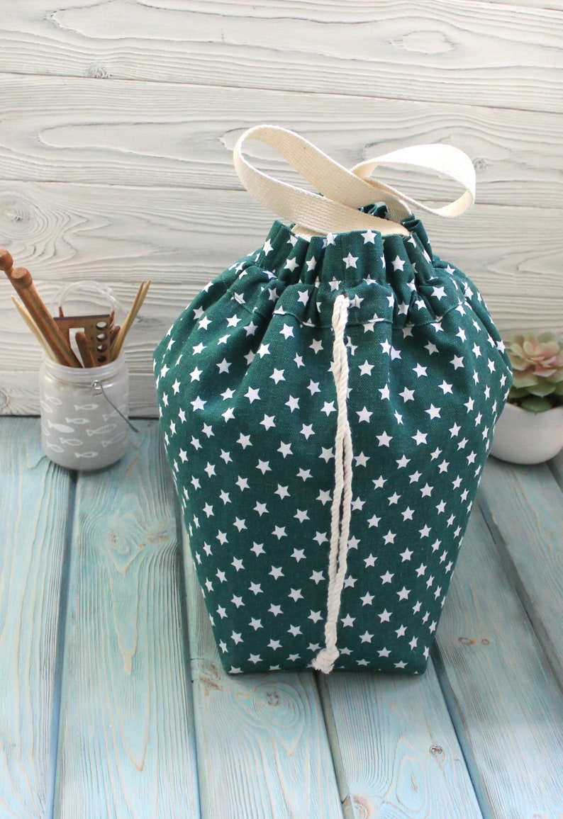 Extra large Knitting Project Bag Canvas Project Bag for Etsy
