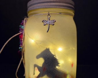 Horse Mason Jar Lantern