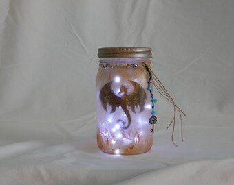 Dragon Mason Jar Lantern