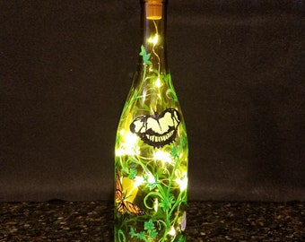 Butterfly Wine Bottle Lamp