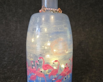 Flamingo Bottle Lamp
