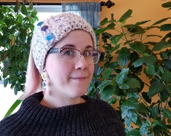 Crocheted Headband or Neckwarmer