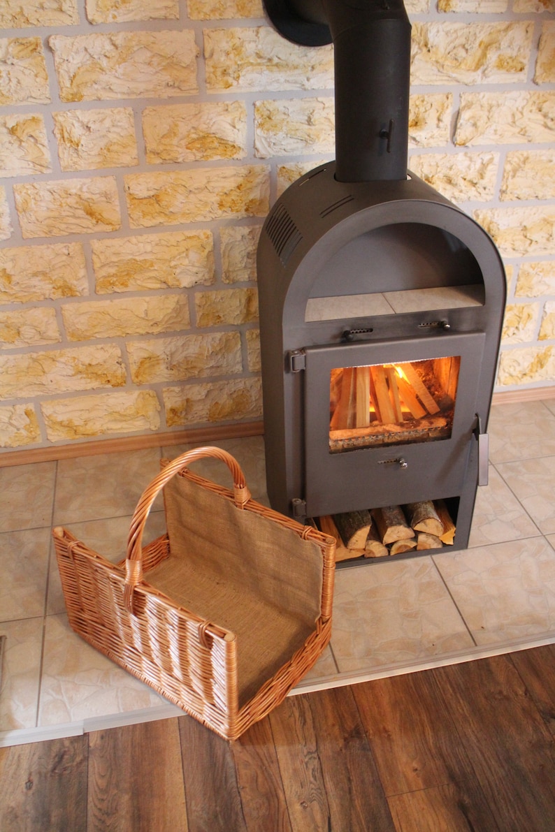 Fireplace Basket With Jute Firewood Basket XXL Firewood Etsy UK
