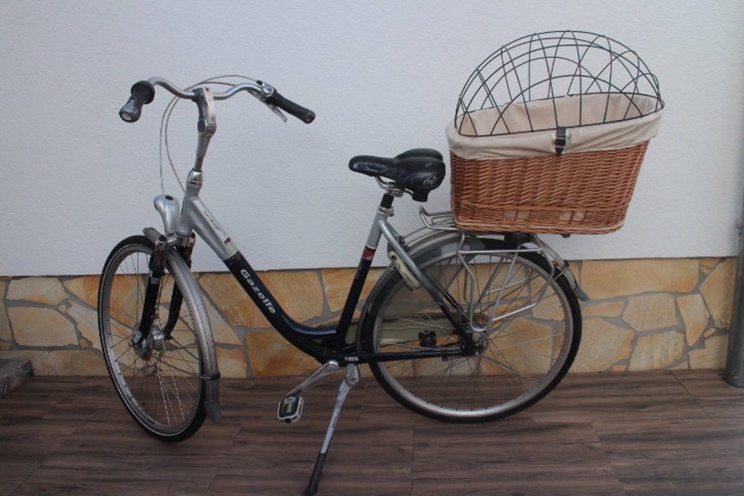 Cesta Bicicleta para Perros para Portaequipajes Bicicleta gris