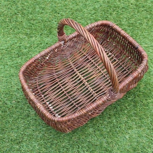 Harvest basket (3 different sizes), potato basket, shopping basket, wicker basket, mushroom basket, garden basket, flower basket, decorative basket, storage basket image 7
