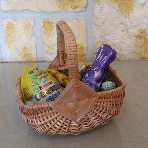 Handgefertigter Osterkorb Weidenkorb Geschenkkorb Präsentkorb Kinderkorb Einkaufskorb