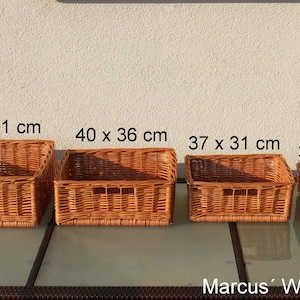 Opbergmanden in 4 verschillende maten Handgemaakt van wilgenhout Opbergdoos Kastmanden Plankmanden Kastmand Cadeaumand