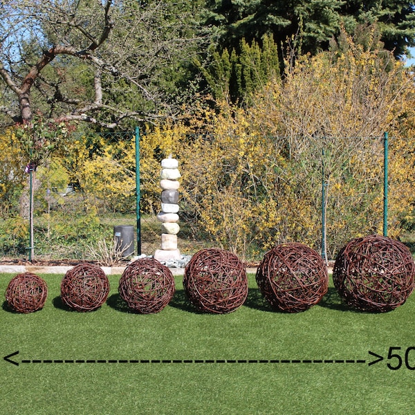 Willow ball in 8 different sizes 15-50 cm willow ball decorative ball vine ball decorative balls garden decoration