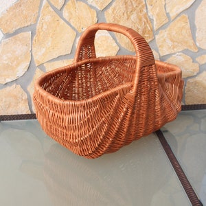 Shopping basket wicker basket car basket wicker basket extremely stable mushroom basket harvest basket gift basket