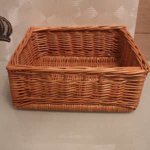 Storage baskets in 4 different sizes Handmade from willow storage box cupboard baskets shelf baskets cupboard basket gift basket image 4