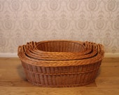 Laundry basket in 8 variants Handmade wicker basket laundry storage basket willow laundry collector transport basket
