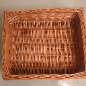 Storage baskets in 4 different sizes Handmade from willow storage box cupboard baskets shelf baskets cupboard basket gift basket image 6