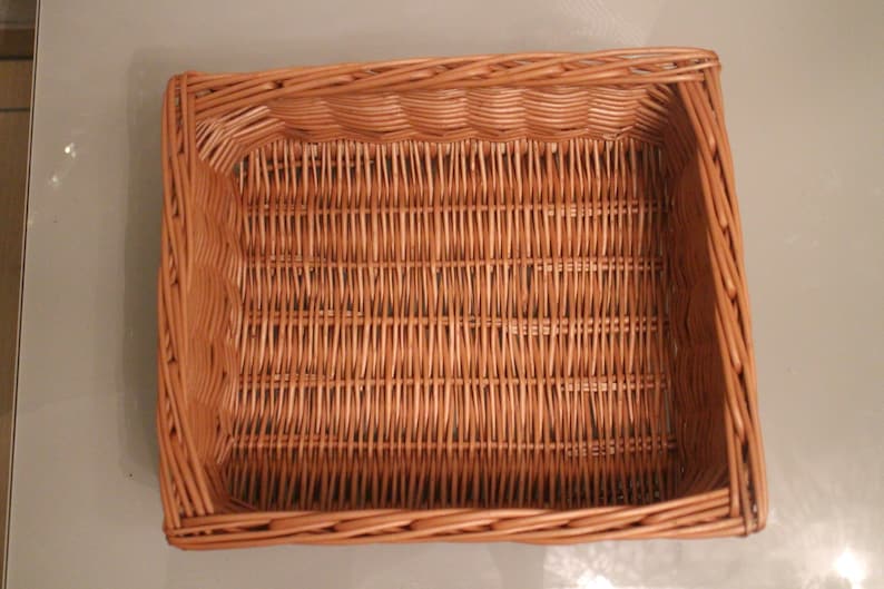 Storage baskets in 4 different sizes Handmade from willow storage box cupboard baskets shelf baskets cupboard basket gift basket image 6