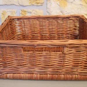 Storage baskets in 4 different sizes Handmade from willow storage box cupboard baskets shelf baskets cupboard basket gift basket image 9