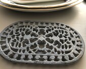 1x Old pot coaster cast iron, pot coaster, coaster, coaster pot, antique pot coaster, vintage pot coaster