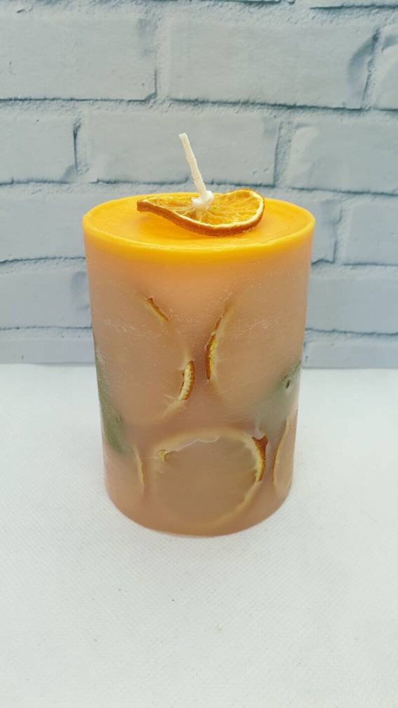 Lime Basil and Mandarin Candle Dry Oranges Candle Handmade Etsy UK