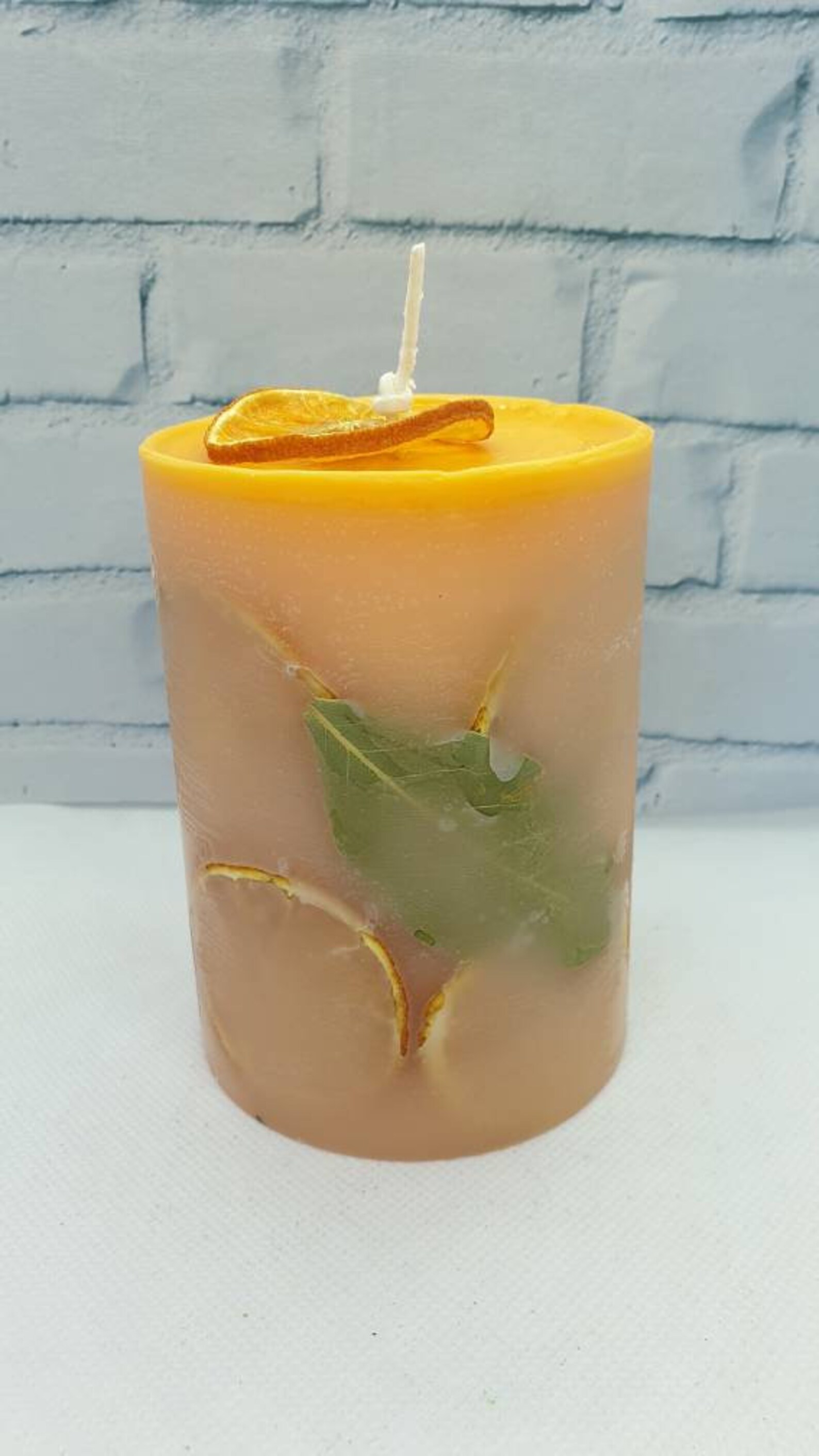 Lime Basil and Mandarin Candle Dry Oranges Candle Handmade Etsy UK