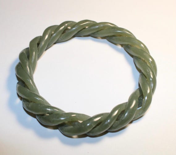 Jade Devil's Work 63mm Bangle Bracelet - image 1