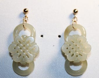 Jade Eternity Link Devil&#39;s Work Earrings