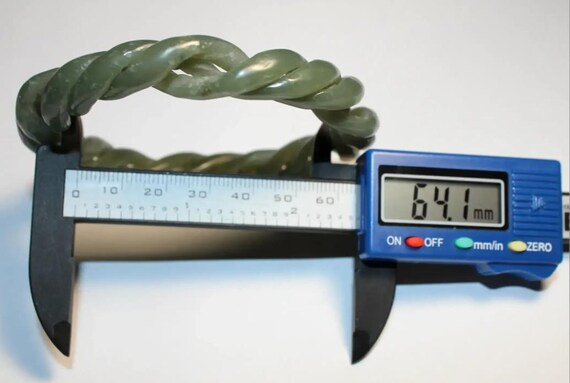 Jade Devil's Work 63mm Bangle Bracelet - image 6