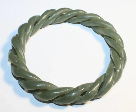 Jade Devil's Work 63mm Bangle Bracelet - image 7