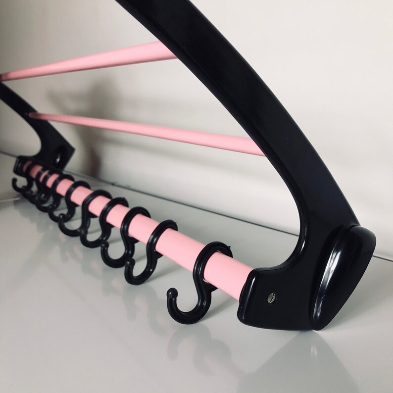 Mid Century Black/pink Coat Rack Hat Rack Wardrobe Home Etsy