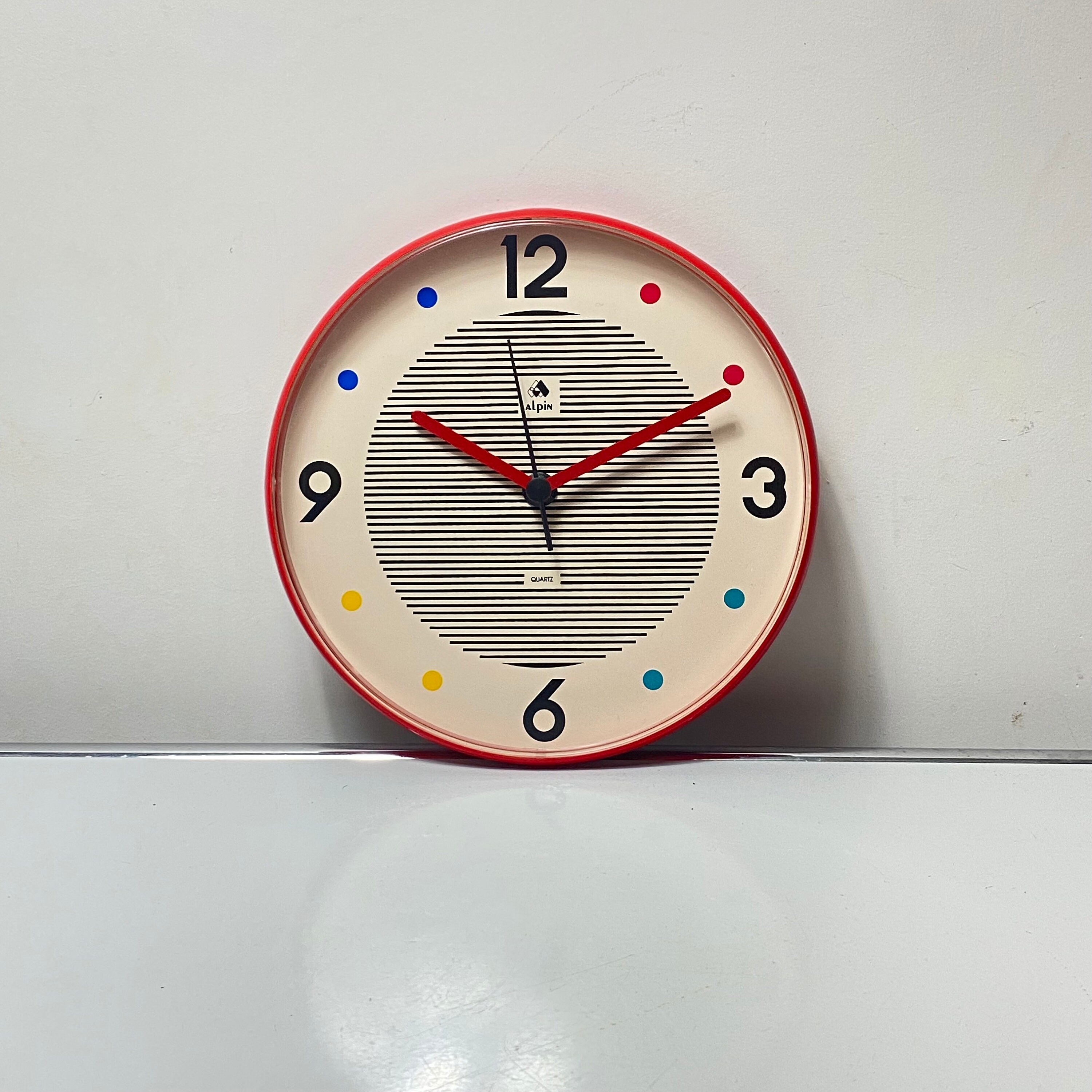 80s deco ポストモダン 時計 メンフィス 箱付き