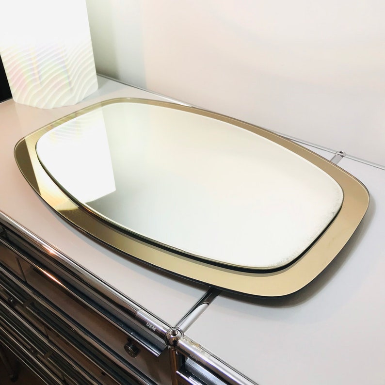 Italian Wall Mirror New Product In Style Of With Arte Fontana Colored Taupe In Style Of With Arte Fontana Colored Taupe, Large Round Copper Metal Wire Wall Mirror 63cm X