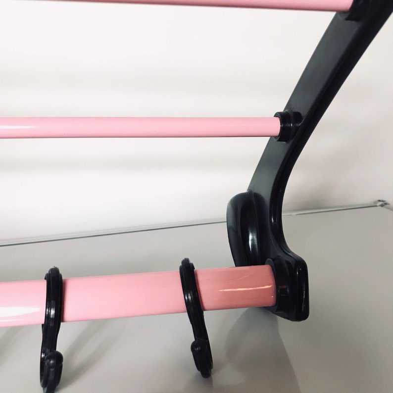 Mid Century Black/pink Coat Rack Hat Rack Wardrobe Home Etsy